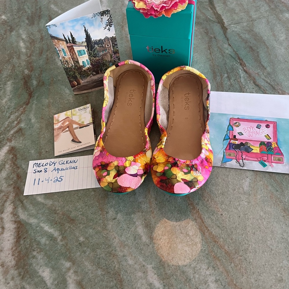 Tieks Aquarella size 8